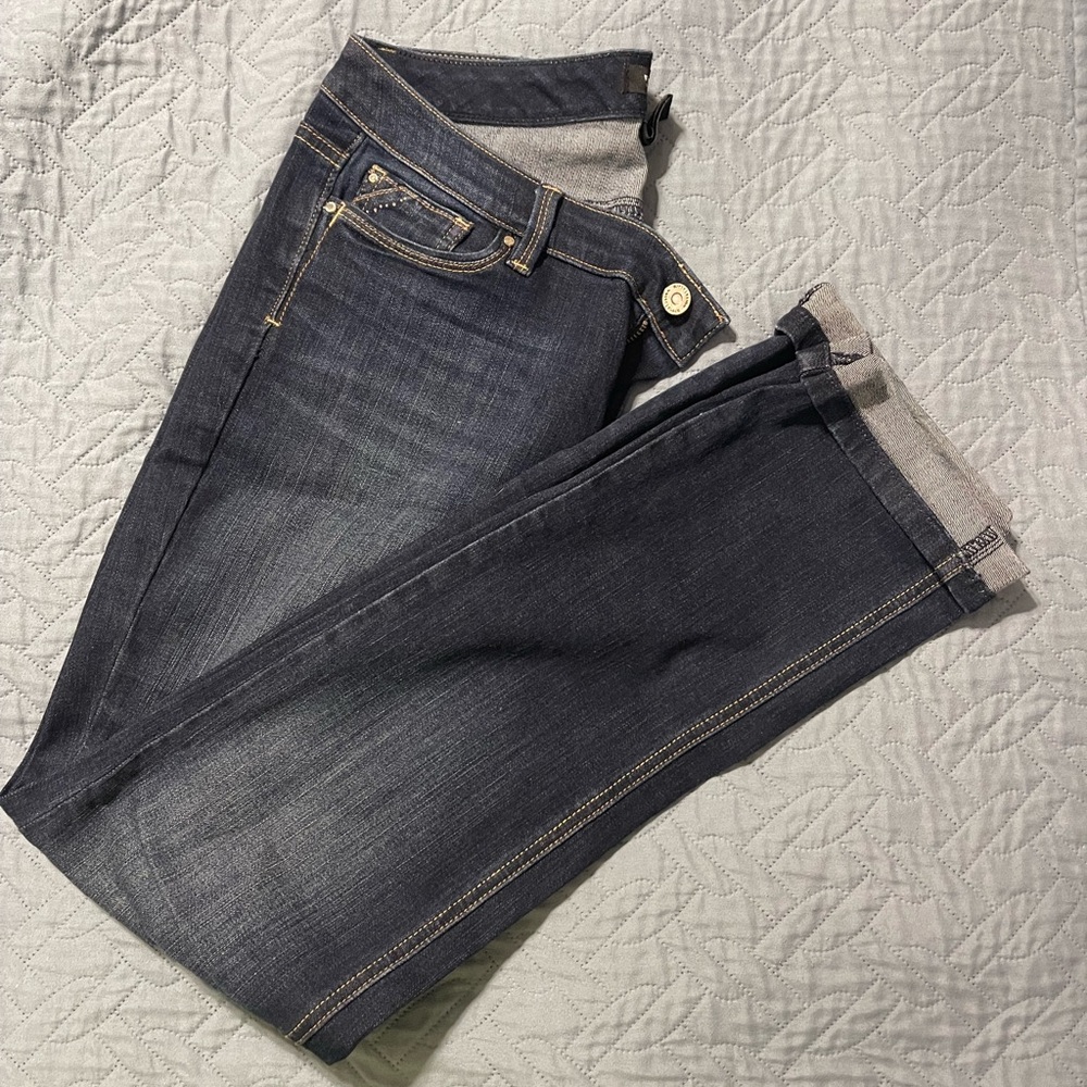 White House black market dark wash jeans